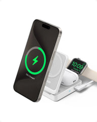 Anker MagGo Wireless Charging Station (Foldable 3-in-1) and Tech Storage Bag