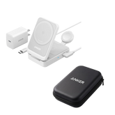 Anker MagGo Wireless Charging Station (Foldable 3-in-1) and Tech Storage Bag